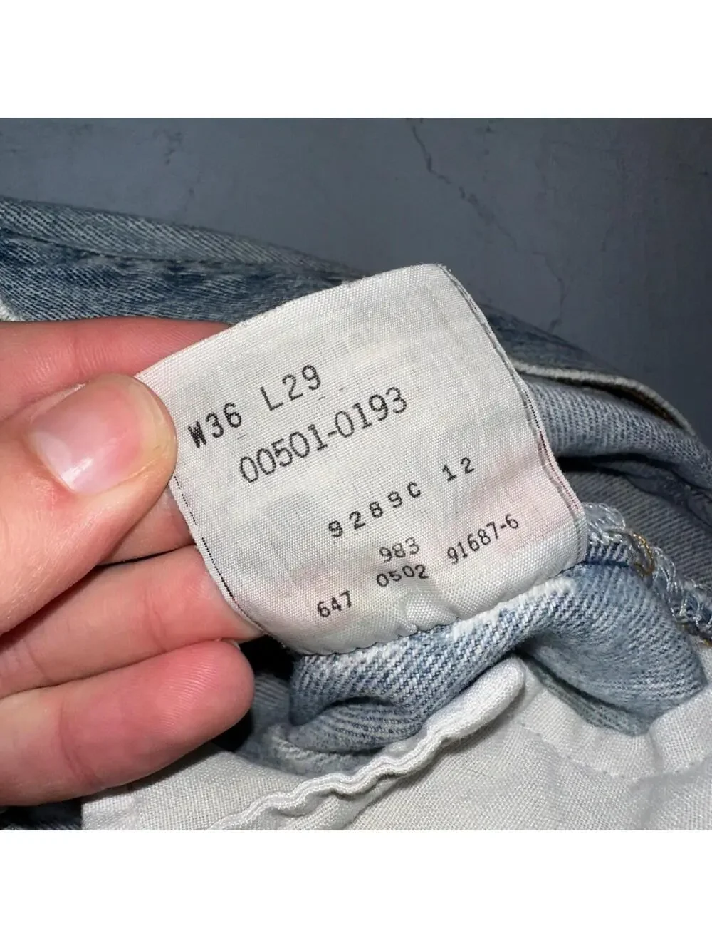Levis 501 Vintage 90s XX Straight Leg Mexico Jeans 36x29 Light Wash Act 35x28